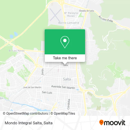 Mondo Integral Salta map