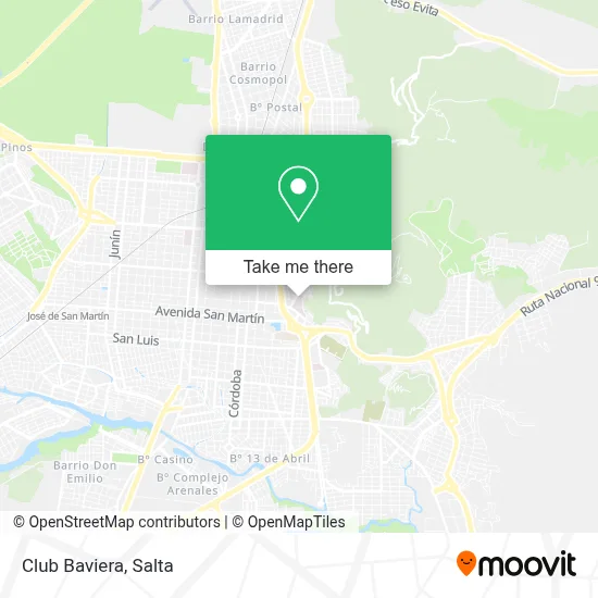 Club Baviera map