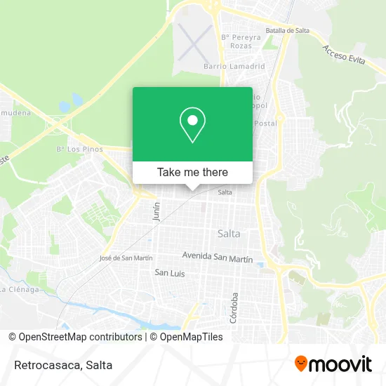 Retrocasaca map