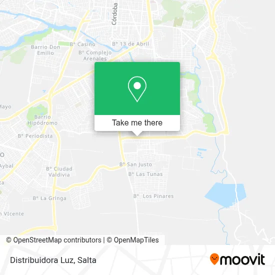 Distribuidora Luz map