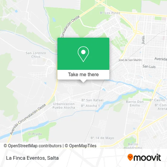 La Finca Eventos map