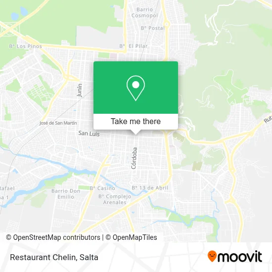 Restaurant Chelin map