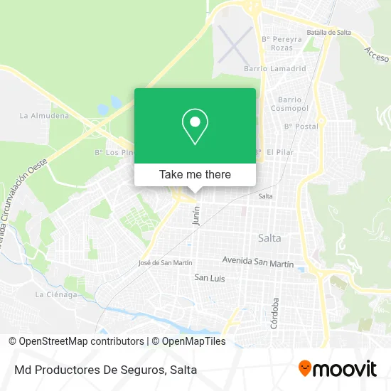 Md Productores De Seguros map