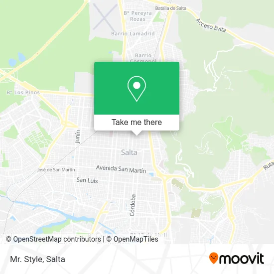 Mr. Style map