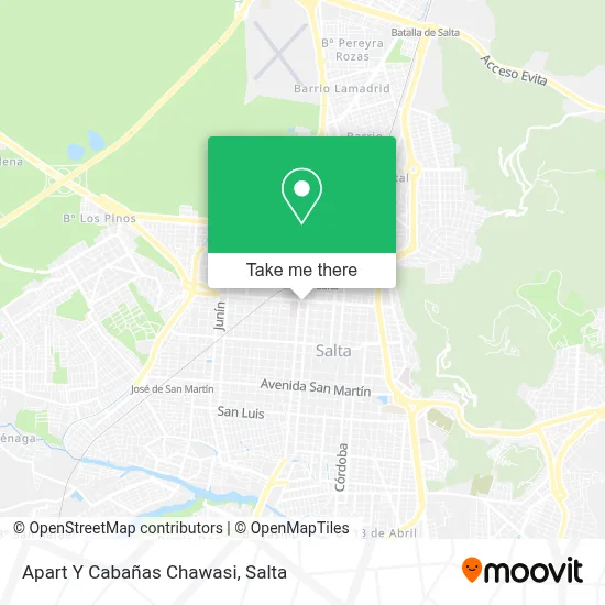 Apart Y Cabañas Chawasi map