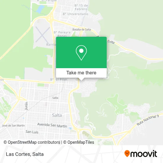 Las Cortes map