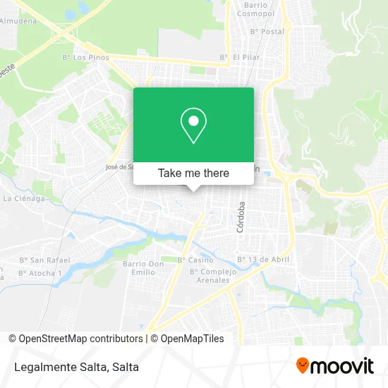 Legalmente Salta map