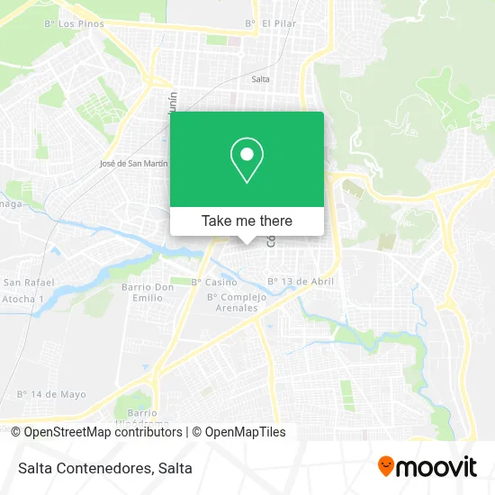 Salta Contenedores map