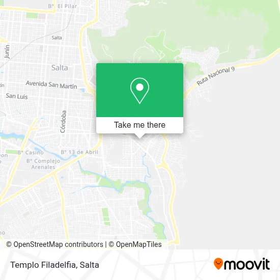 Templo Filadelfia map