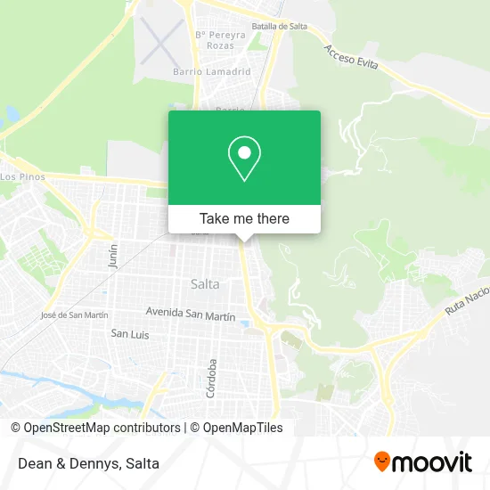 Dean & Dennys map