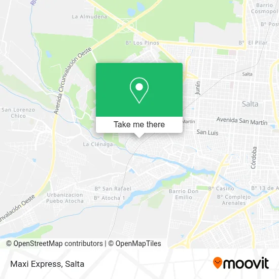 Maxi Express map