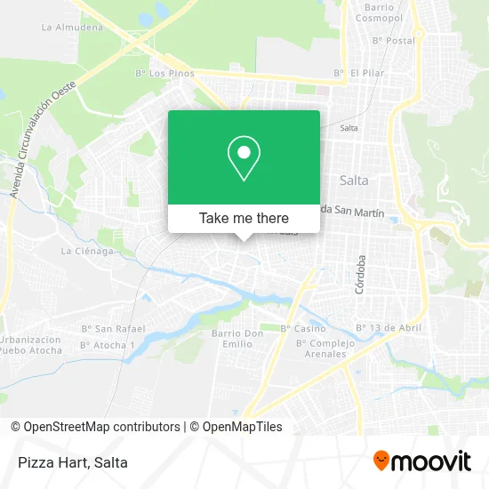 Pizza Hart map