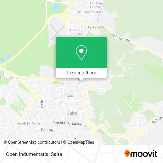 Open Indumentaria map