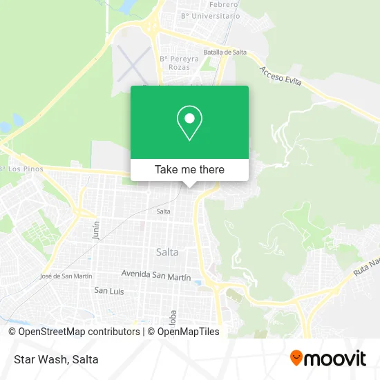 Star Wash map