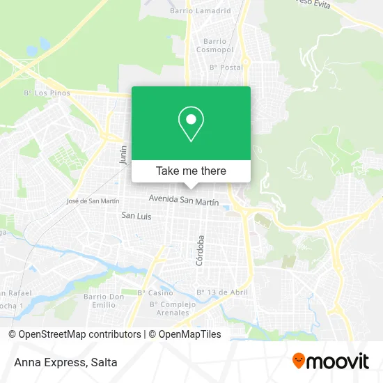 Anna Express map