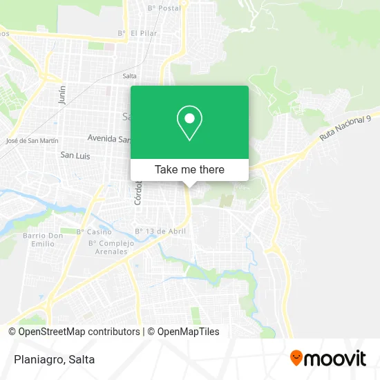 Planiagro map