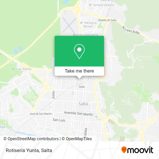 Rotisería Yunta map