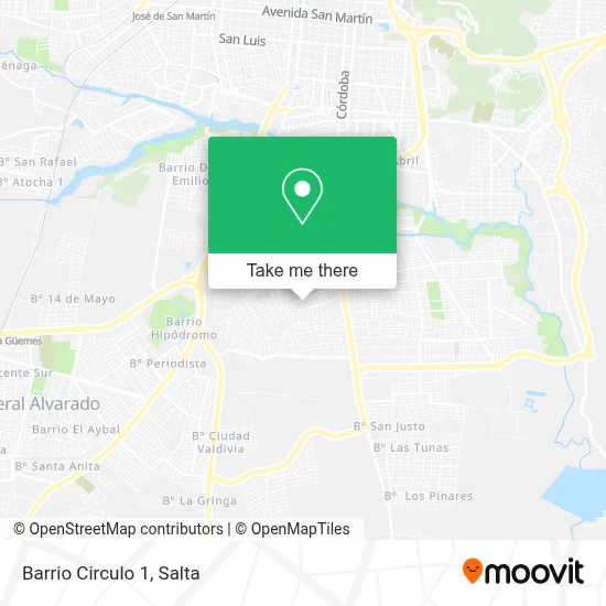 Barrio  Circulo 1 map
