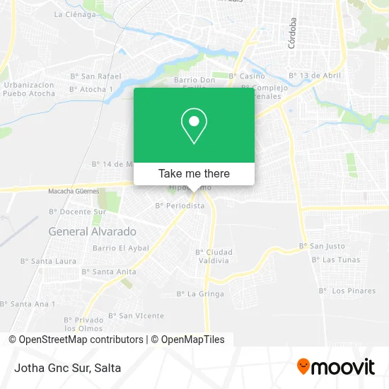 Jotha Gnc Sur map