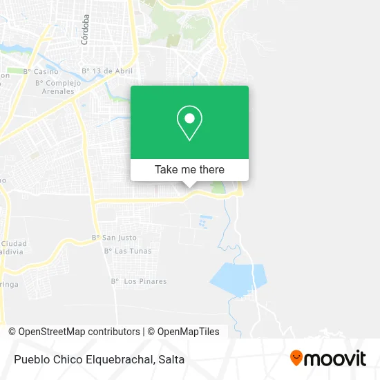 Pueblo Chico Elquebrachal map