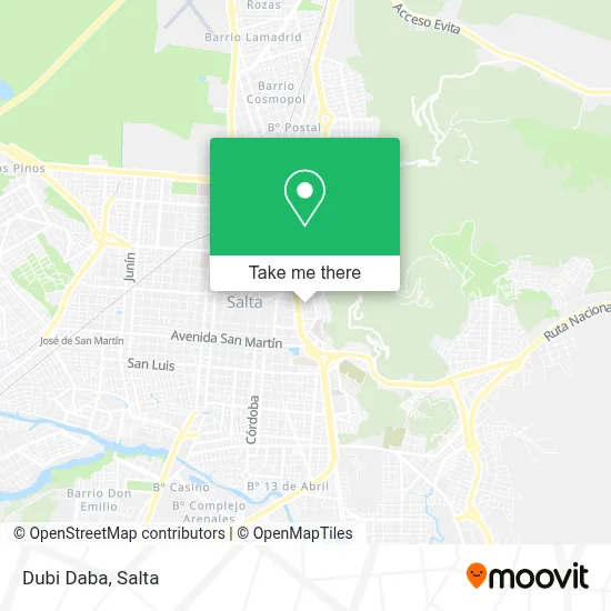Dubi Daba map