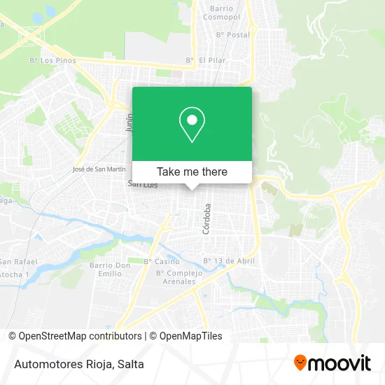 Automotores Rioja map