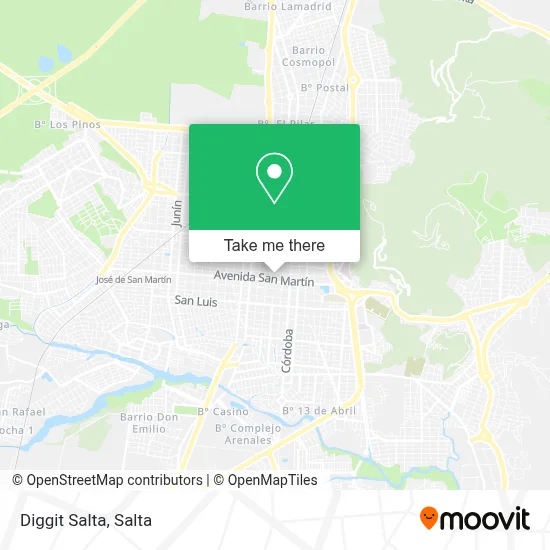 Diggit Salta map