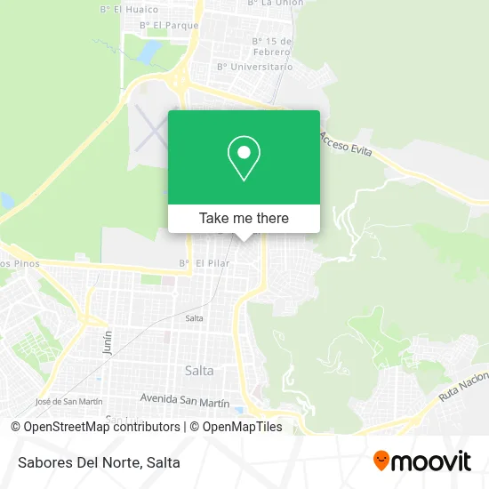 Sabores Del Norte map