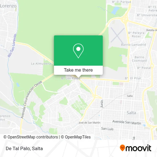 De Tal Palo map