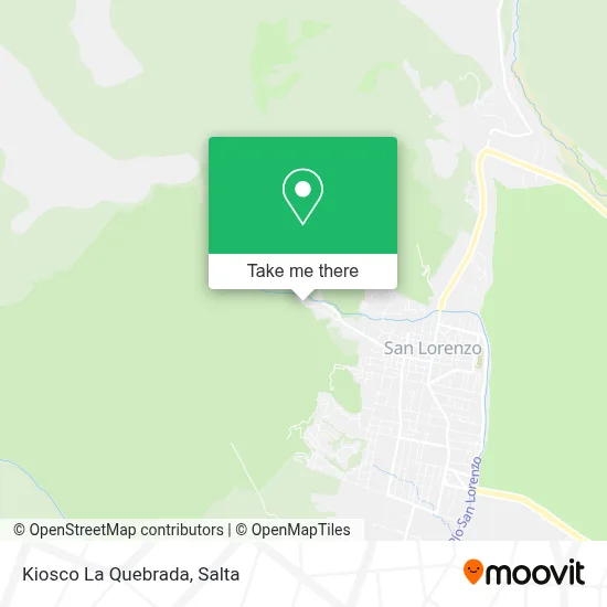 Kiosco La Quebrada map