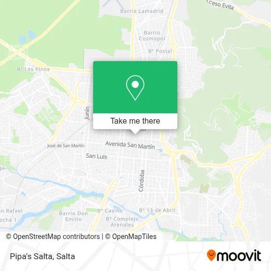 Pipa's Salta map