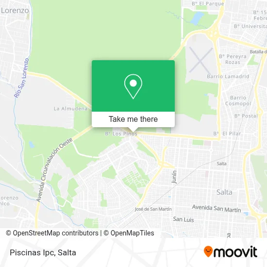 Piscinas Ipc map