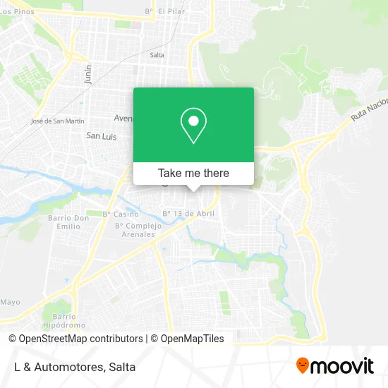 L & Automotores map