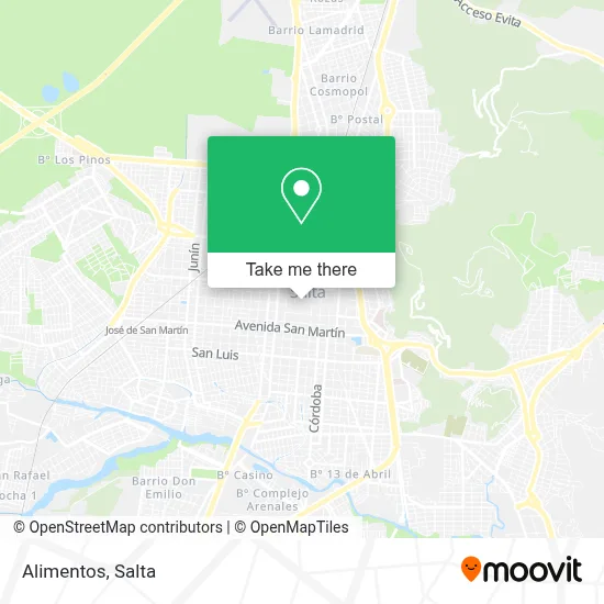 Alimentos map