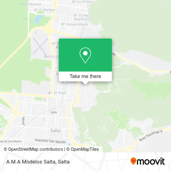 A.M.A Modelos Salta map