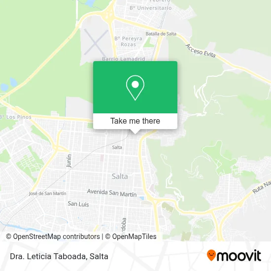 Dra. Leticia Taboada map