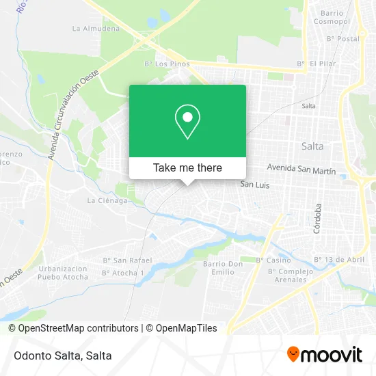 Odonto Salta map