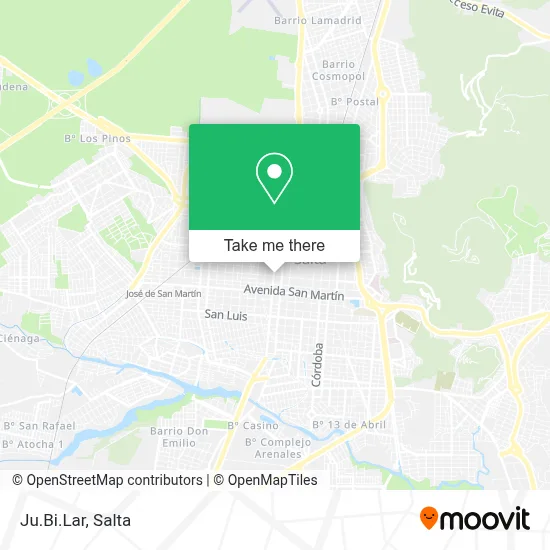 Ju.Bi.Lar map