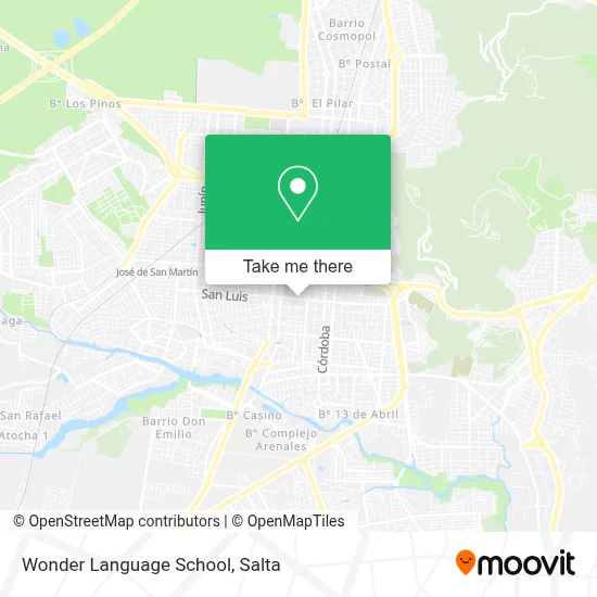 Wonder Language School map
