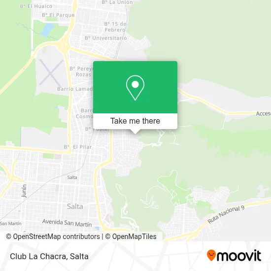 Club La Chacra map
