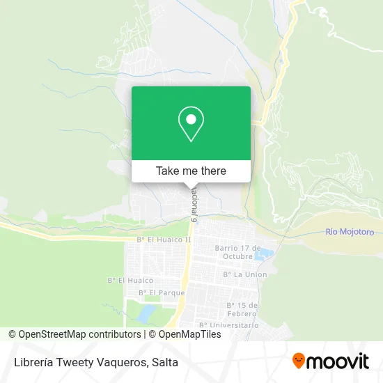 Librería Tweety Vaqueros map