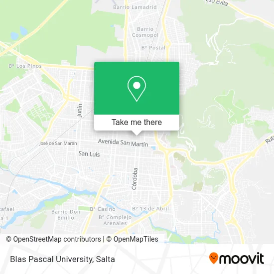 Blas Pascal University map