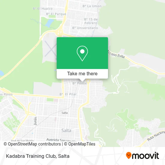 Kadabra Training Club map