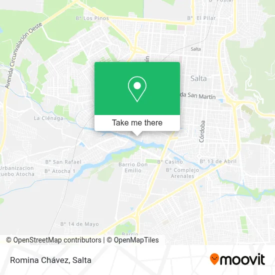 Romina Chávez map