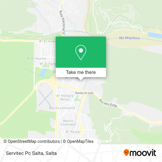 Servitec Pc Salta map