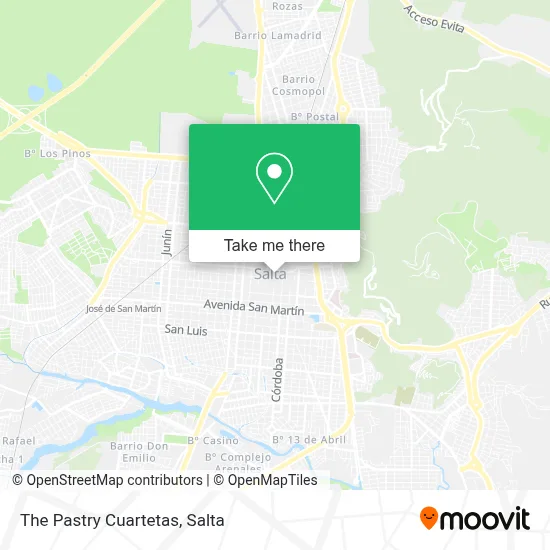 The Pastry Cuartetas map