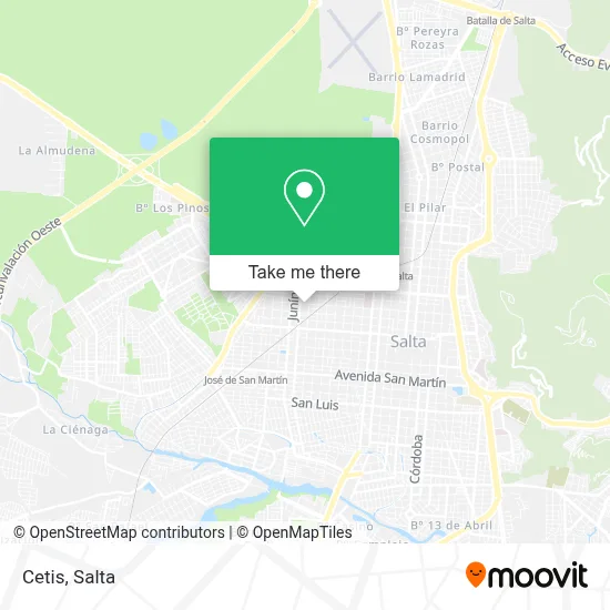 Cetis map