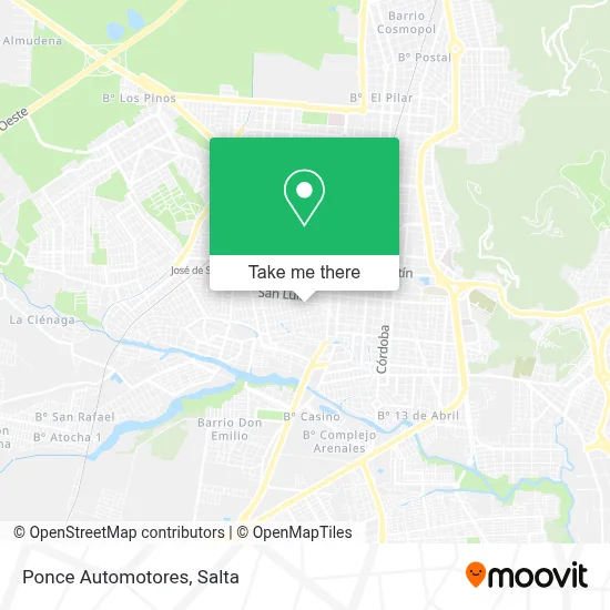 Ponce Automotores map