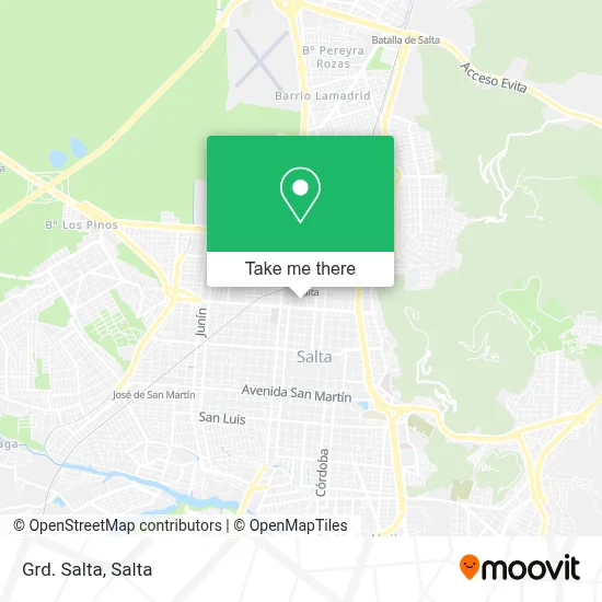 Grd. Salta map