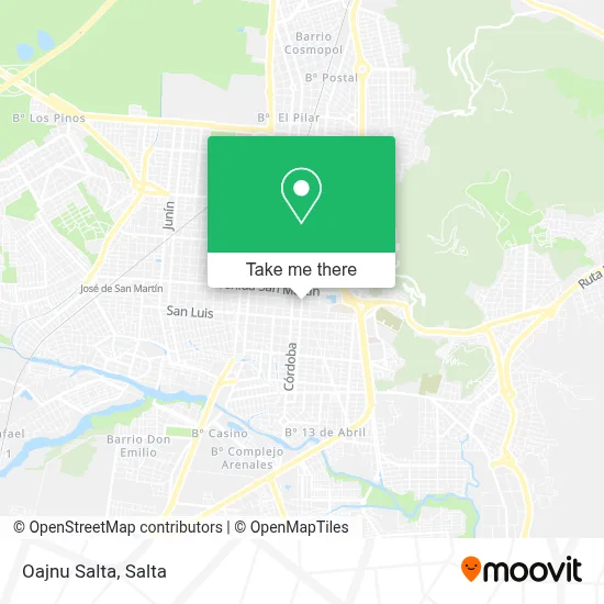 Oajnu Salta map
